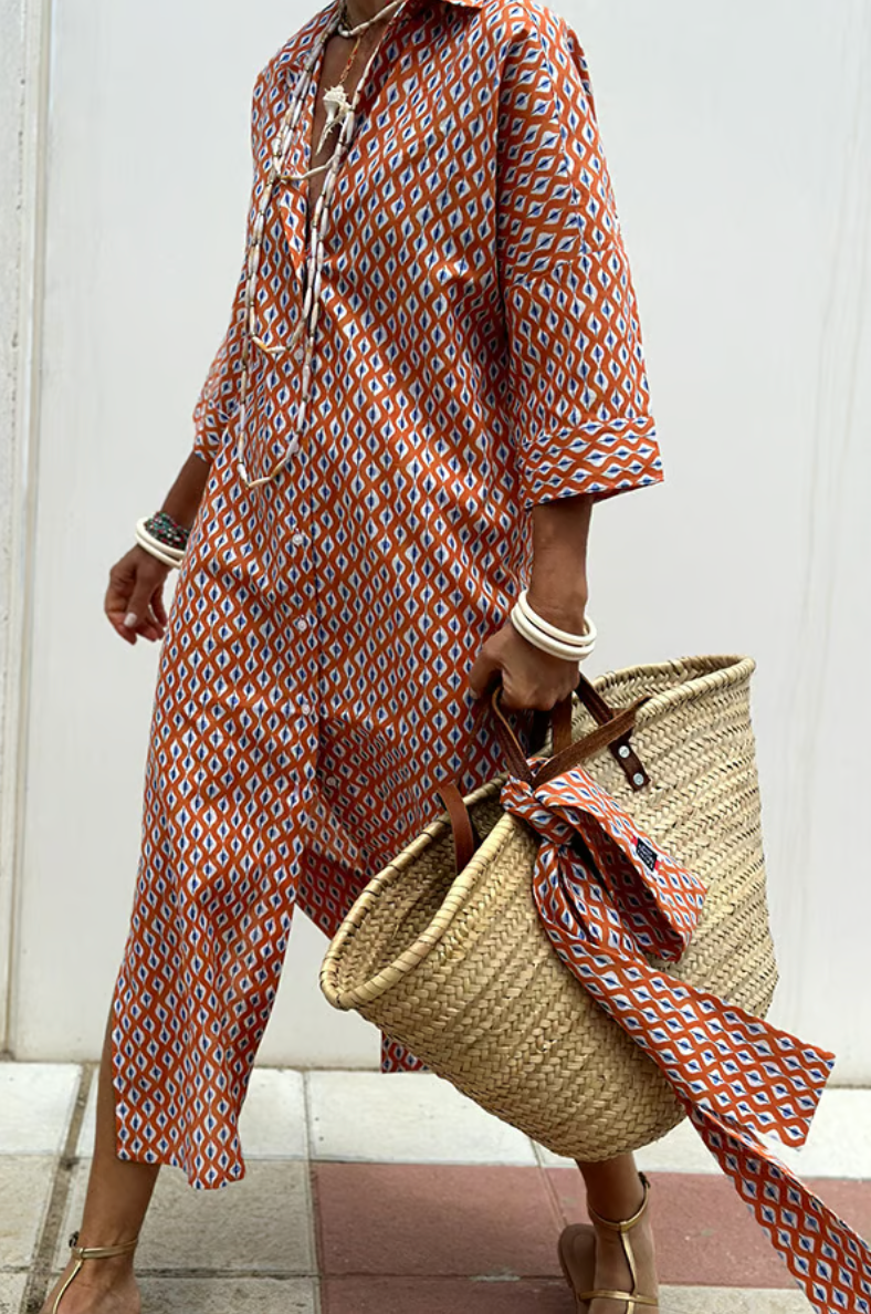 Classic Gestreepte Shirt-Jurk